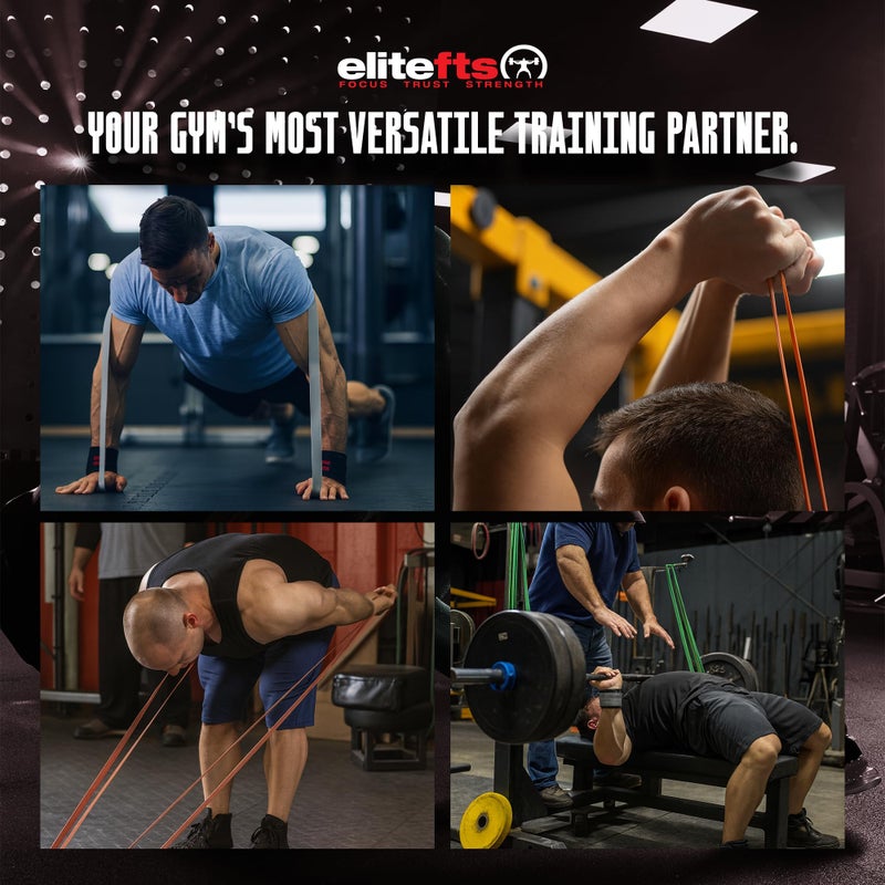 EliteFTS Pro Resistance Band - Boost Core Stability and Flexibility with This Portable, Joint-Friendly Tool - 41" Long (PRO Light Resistance Band, Orange) (Pair) - Image 5